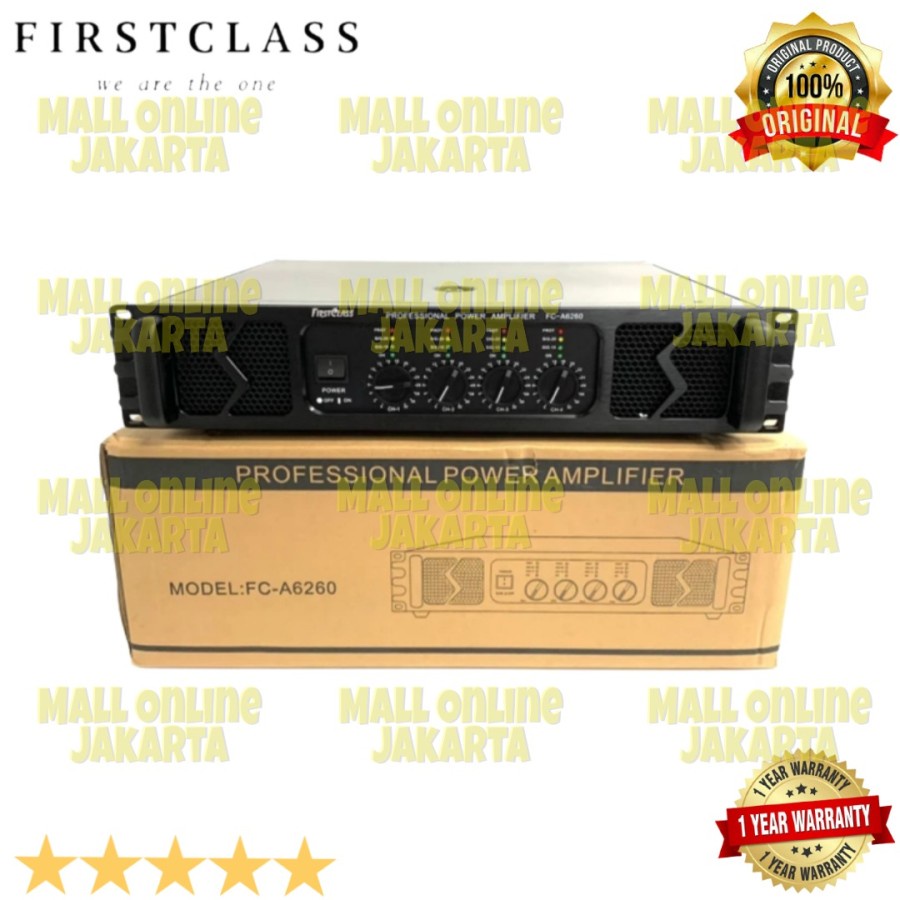 Power audio 4 channel firstclass fc a6260 amplifier fca6260 ampli