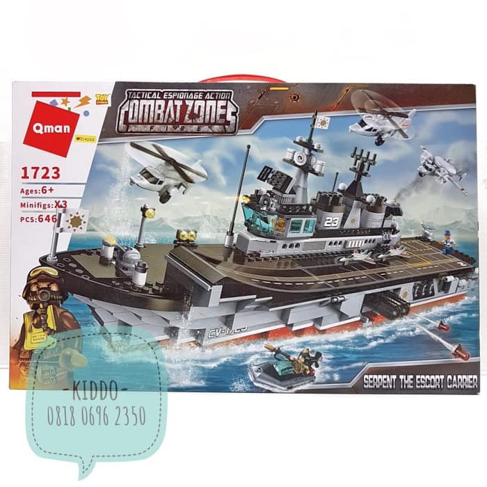Lego tentara kapal perang Army - kapal perang militer - NGS