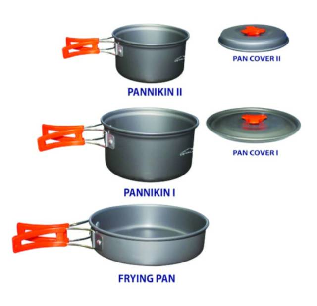 Alat Masak Camping Dhaulagiri DH-300 Kapasitas 2-4 Orang - Cooking Set Camping Dhaulagiri DH-300