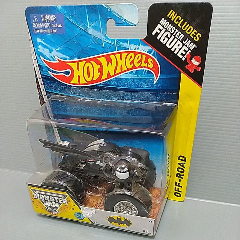 Hot Wheels Monster Jam Truck Batman Batmobile Includes Figurine