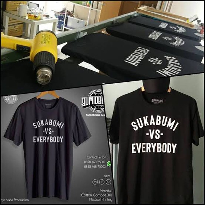 KAOS SUKABUMI VS EVERYBODY MURAH -  KAOS SUKABUMI VS EVERYBODY BAJU TSHIRT URBAN FASHION GAUL