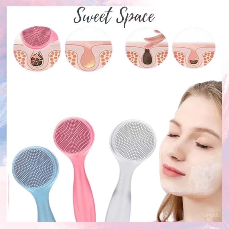 FACIAL BRUSH SIKAT PEMBERSIH WAJAH KOMEDO [SWEETSPACE]