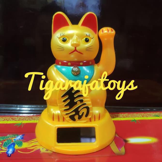 

14.84Ftgrdujh- Kucing Hoki/Kucing Solar/Kucing Goyang/Lucky Cat/Manekineko/Pajangan -Toko-Boneka.