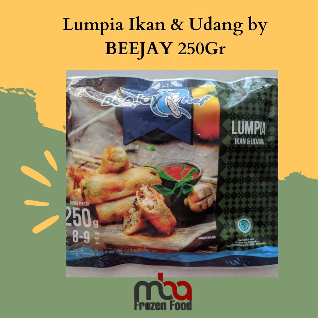 Lumpia Ikan &amp; Udang by BEEJAY 250Gr - FROZEN FOOD