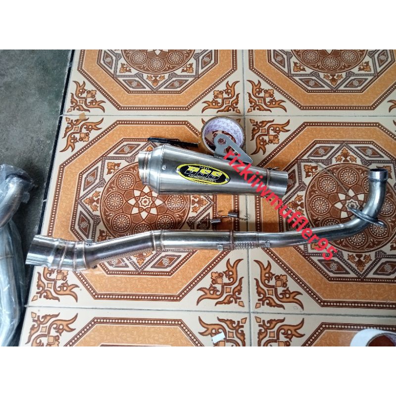 knalpot racing BSS model fantera buat motor bebek standar atau bour up 110-200 cc