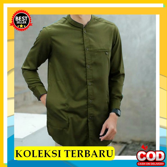 Atasan Pria Muslim Pakaian Laki2 Murah Terbaru 2022 Lebaran Koko Premium Ori Import Elegan Baju Koko