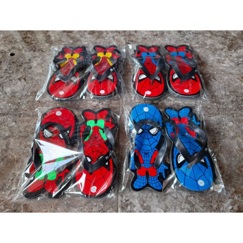 Sandal anak Super Hero Karakter Spiderman new