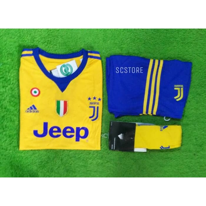 Promo Jersey Juventus Away 2017 2018 17 18 FULLSET Grade Ori Murah