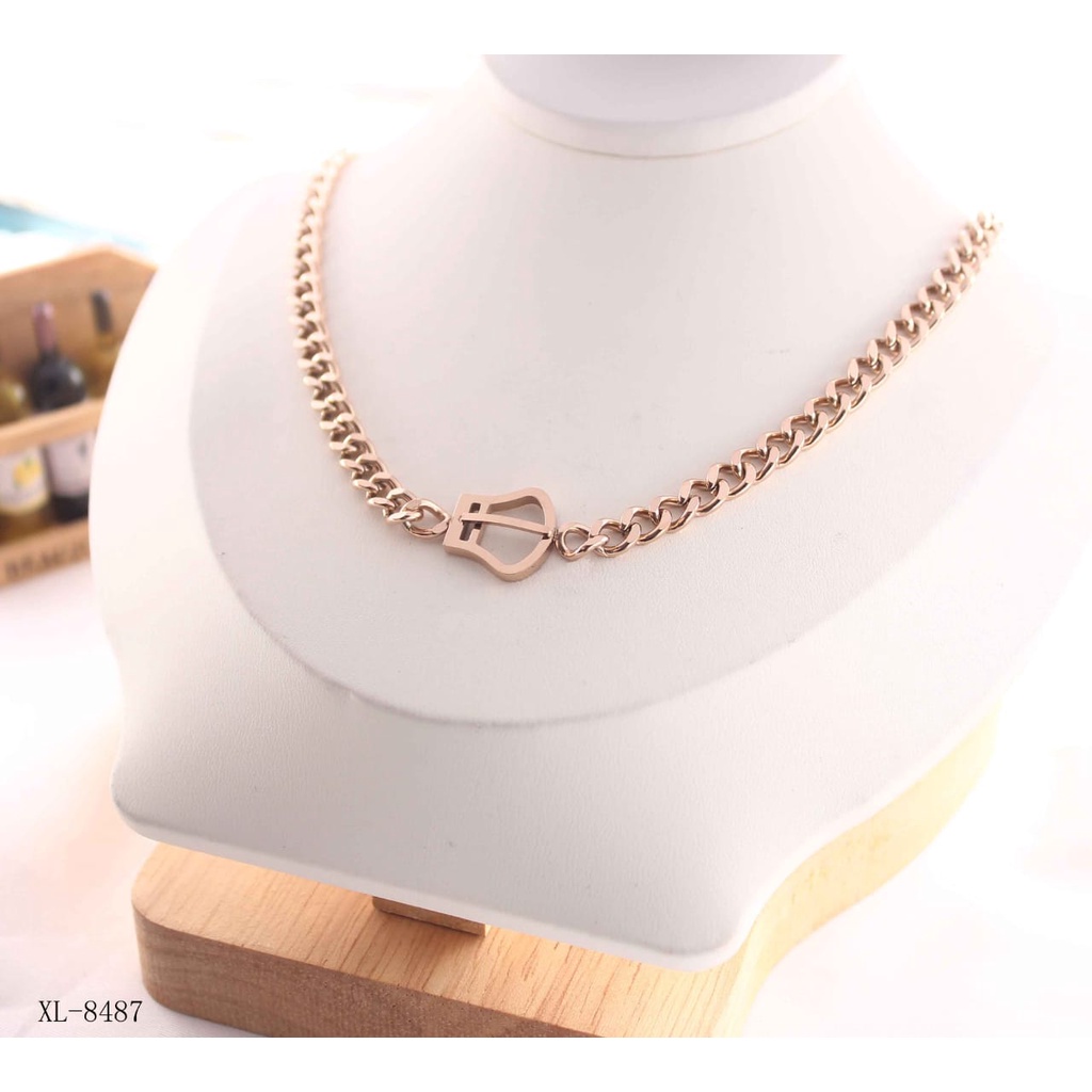 Kalung titanium perhiasan fashion 8487