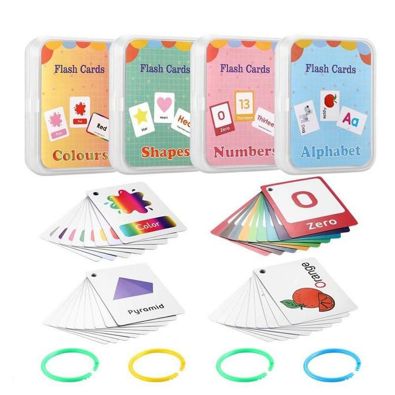 Flash card kartu bayi anak / card angka, huruf, warna, animalkartu belajar anak