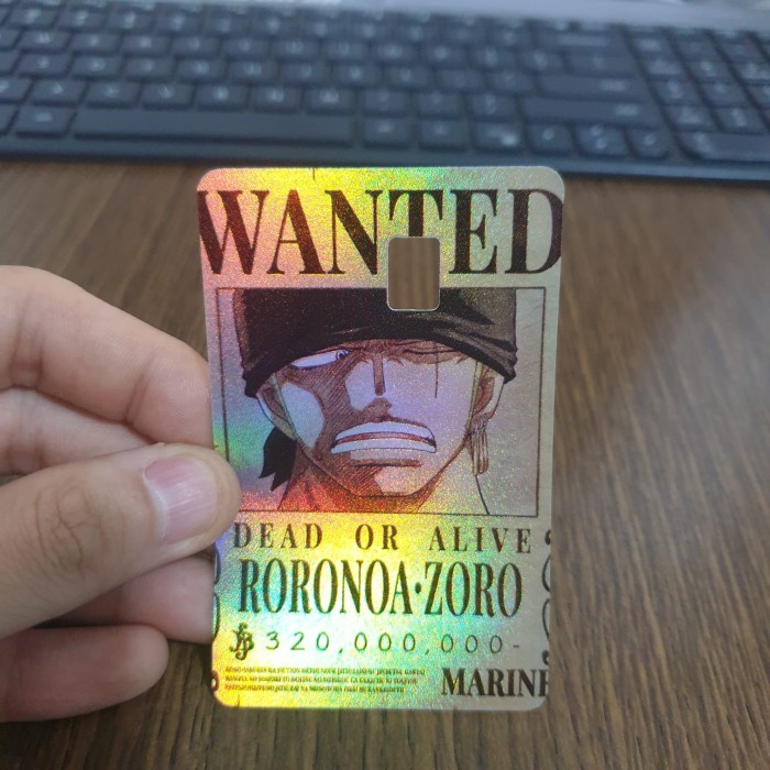 

Sticker Skin ATM Hologram CH0020 - One Piece - Bounty Zoro