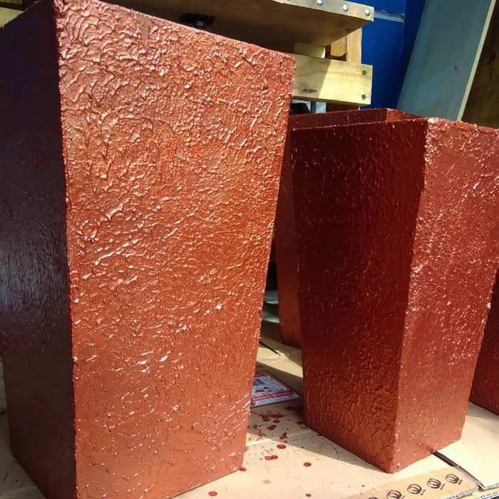 Pot Bunga Kotak Kayu Tinggi 35cm dan 30cm