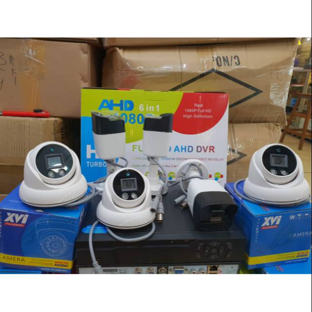 Paket cctv 8ch 3megapixel 1080p full hd+hdd 1tb komplit tgl pasang kualitas bagus sudah full hd