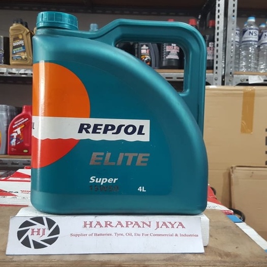 OLI MOBIL REPSOL ELITE SUPER 15W50@4L BENSIN