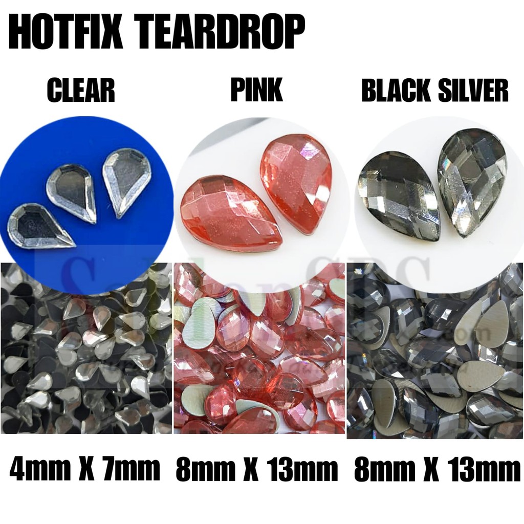 HOTFIX RHINESTONE TEARDROP