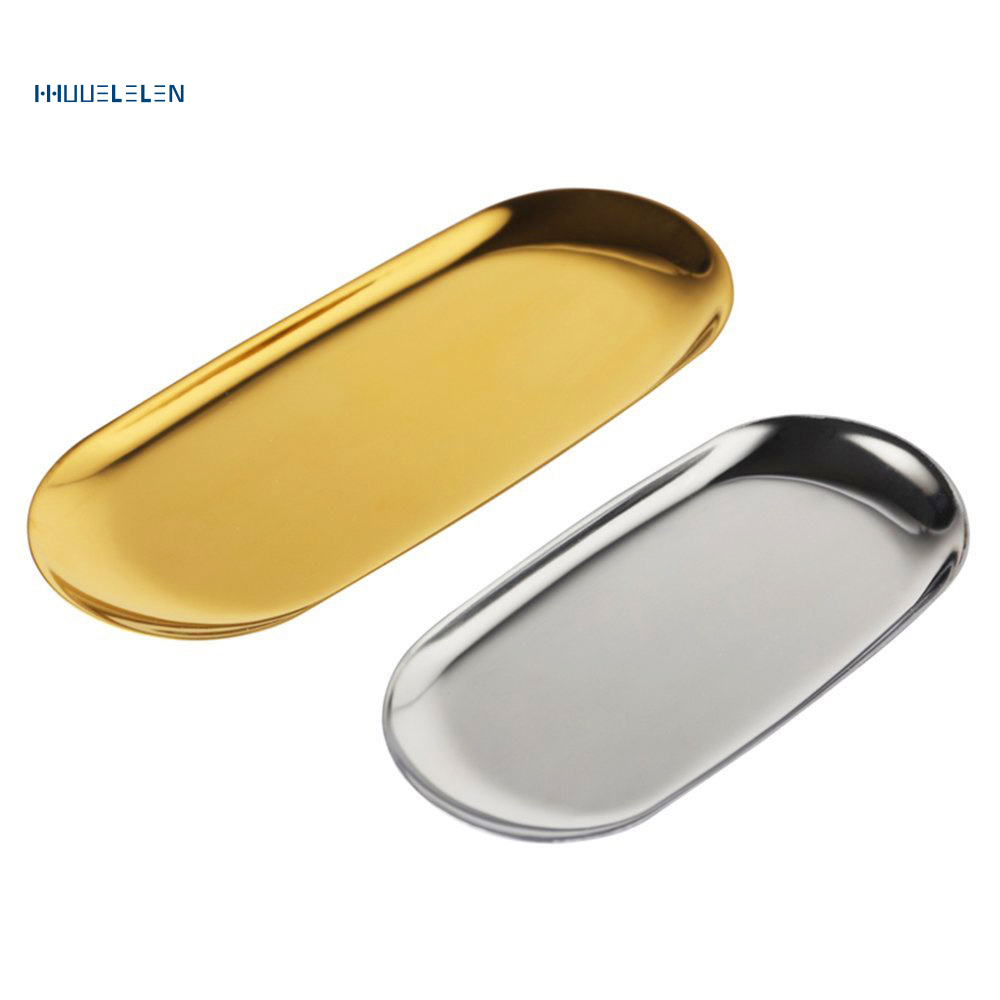 Stainless Steel Vanity Trays Cosmetic Organizer Trays For Makeup Beauty Products Jewelry Hand Towels Gold Silver Shopee Indonesia