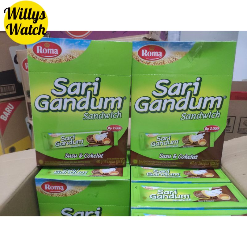 

ROMA SARI GANDUM SANDWICH SUSU DAN COKELAT BISKUIT 38,5 gr ( ECER )