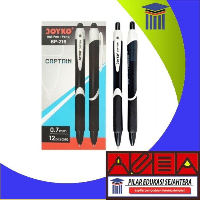 

PULPEN / BOLPEN / BOLPOINT JOYKO CAPTAIN HITAM 216 MURAH