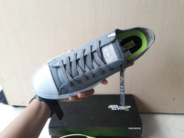 Sepatu Converse Allstar CT PRO LUNARLON BNIB IMPORT PREMIUM GREY ABU KETS SNEAKERS KADO PRIA WANITA