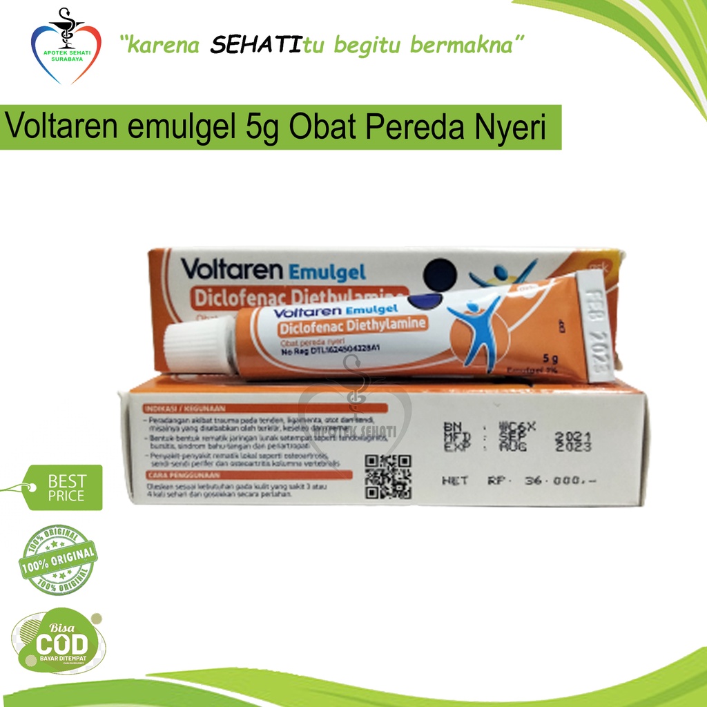 VOLTAREN EMULGEL 5GR PEREDA NYERI OTOT KESELEO