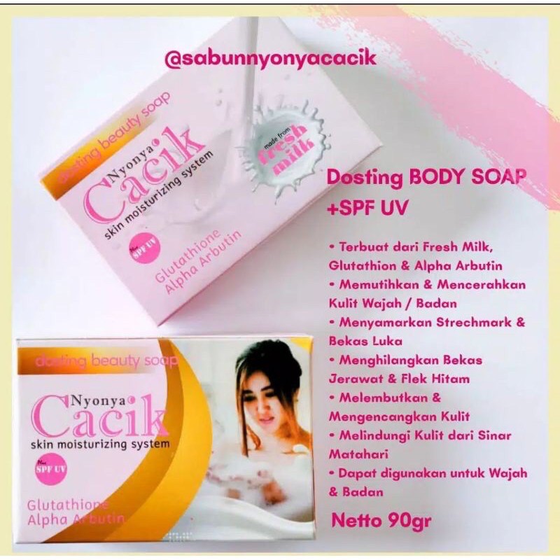 SABUN DOSTING NYONYA CACIK / SABUN CACIK / SABUN CACIK PINK SPF UV / nyonya cacik