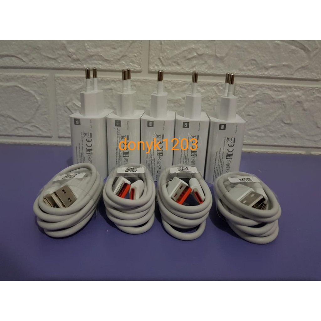 Charger Xiaomi MDY 11 EZ(33watt) MDY 09 EN (30watt) buat Mi10/Poco F2/mi note 10/Redmi Note 9 Pro