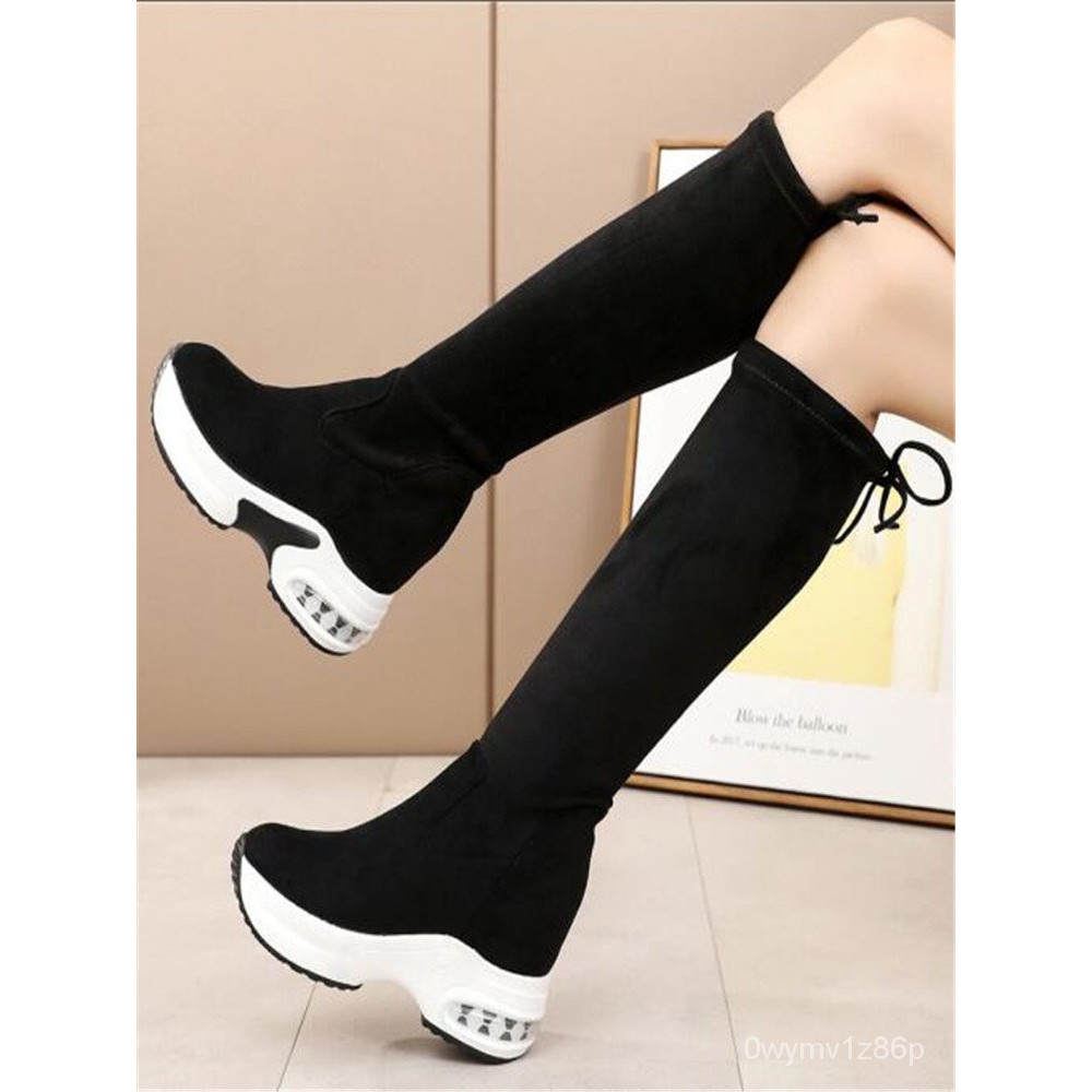 chunky platform knee high boots