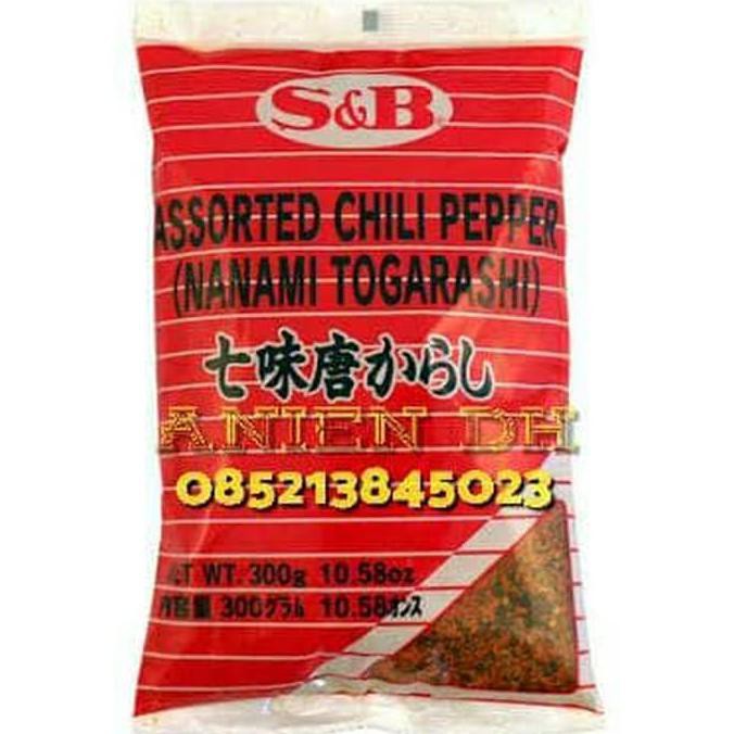 

BERKUALITAS! s&b shichimi togarashi/ 300gr/ nanami togarashi/ cabai bubuk/ murah
