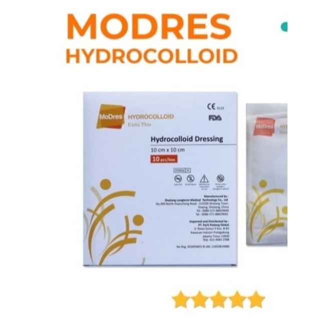 modres hydrocoloid 10cm x 10cm, modres hydrocolloid