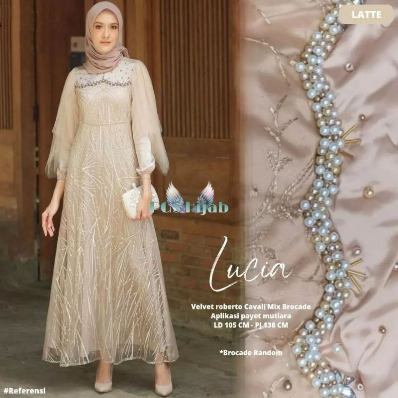 Lucia Maxy Lucia Dress Lusia Gamis Kondangan Brukat Tunangan Luna Dress Brukat Tile Mutiara Dress Remaja Terbaru Gamis Remaja Muslimah Dress Muslim Jumbo Gamis Kondangan Cantik Outfit Bridesmaid Gamis Lebaran Modern