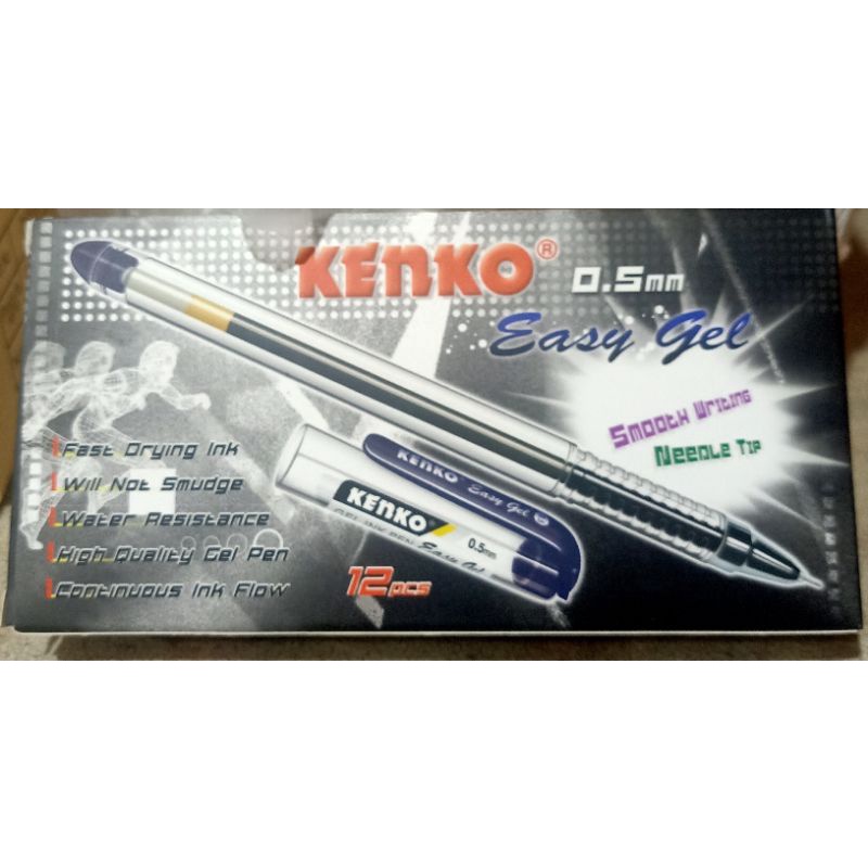 

KENKO PULPEN EASY GEL 0.5MLL HITAM PER LUSIN = 12PCS