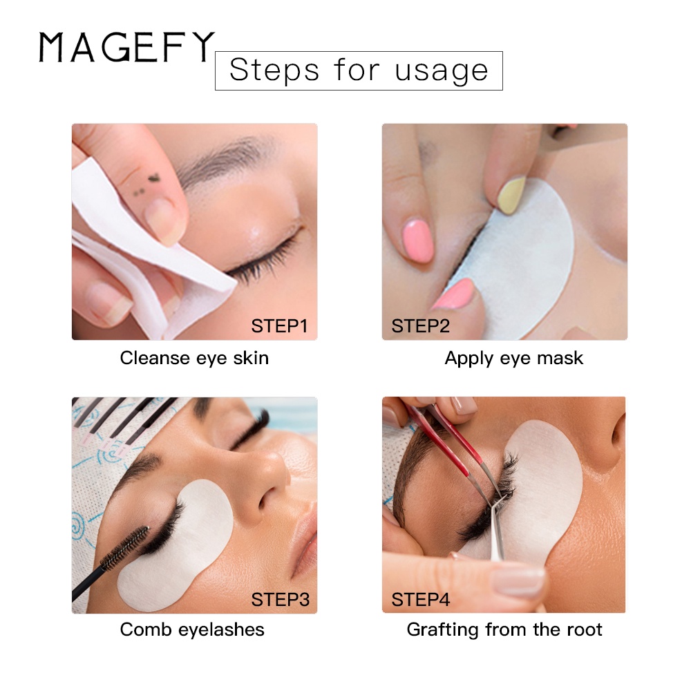 MAGEFY 10 Pasang Eyepatch Eyelash Extension Eyepad Hydrogel Eye Patch Pad Gel 7039