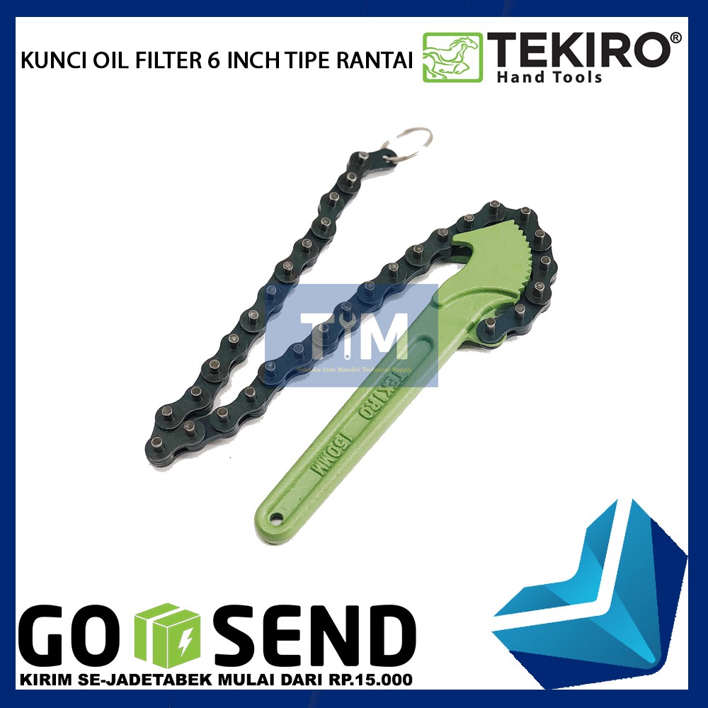 TEKIRO Kunci Oil Filter Rantai 6 INCH / Filter Oli Rantai 6&quot;