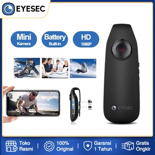 EYESEC Kamera Mini 1080P 500MA Baterai Desain Magnetik Rekaman Panggilan HD Klip Belakang Desain Camera Mini Original