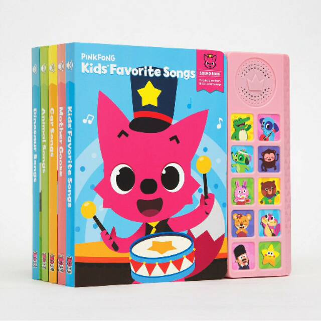 Pinkfong soundbook dan boneka pinkfong