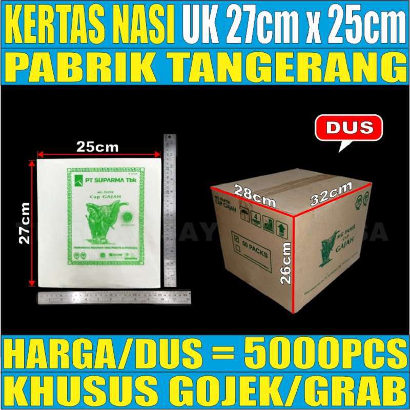 Kertas Nasi Kfc Pembungkus Nasi Per Dus Anti Minyak Anti Lengket Murah