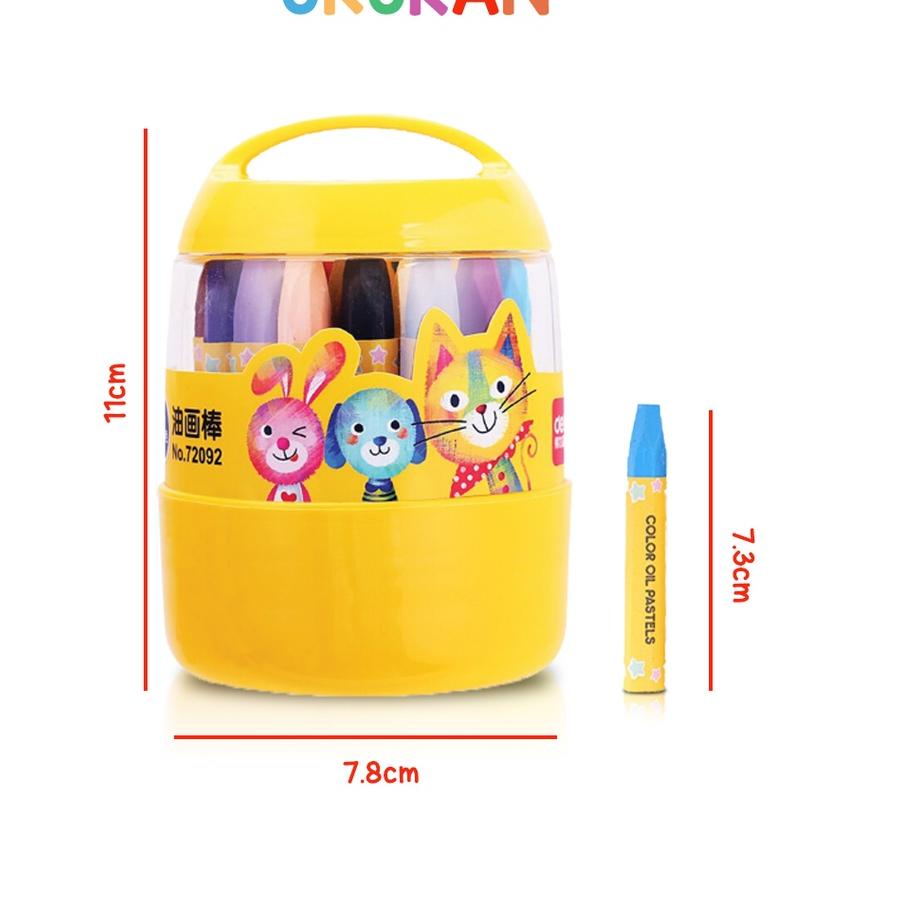 

Paling Dicari.. Crayon Anak Mewarnai 24 Warna Krayon Oil Pastel Desain Barrel KIDS LAND