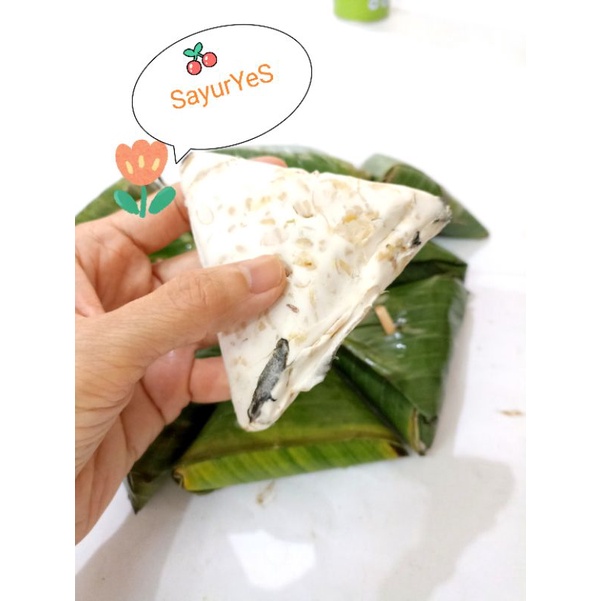 

TEMPE BACEM SEGITIGA DAUN PISANG ISI 5 BUAH