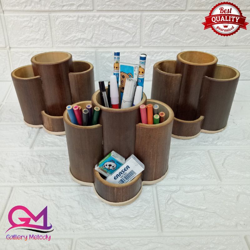

Tempat Pensil/Pulpen Bambu Hitam type TPB.07