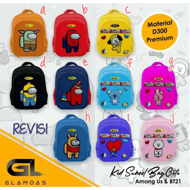 Tas Karakter BT21 & Among Us By Glamoas
