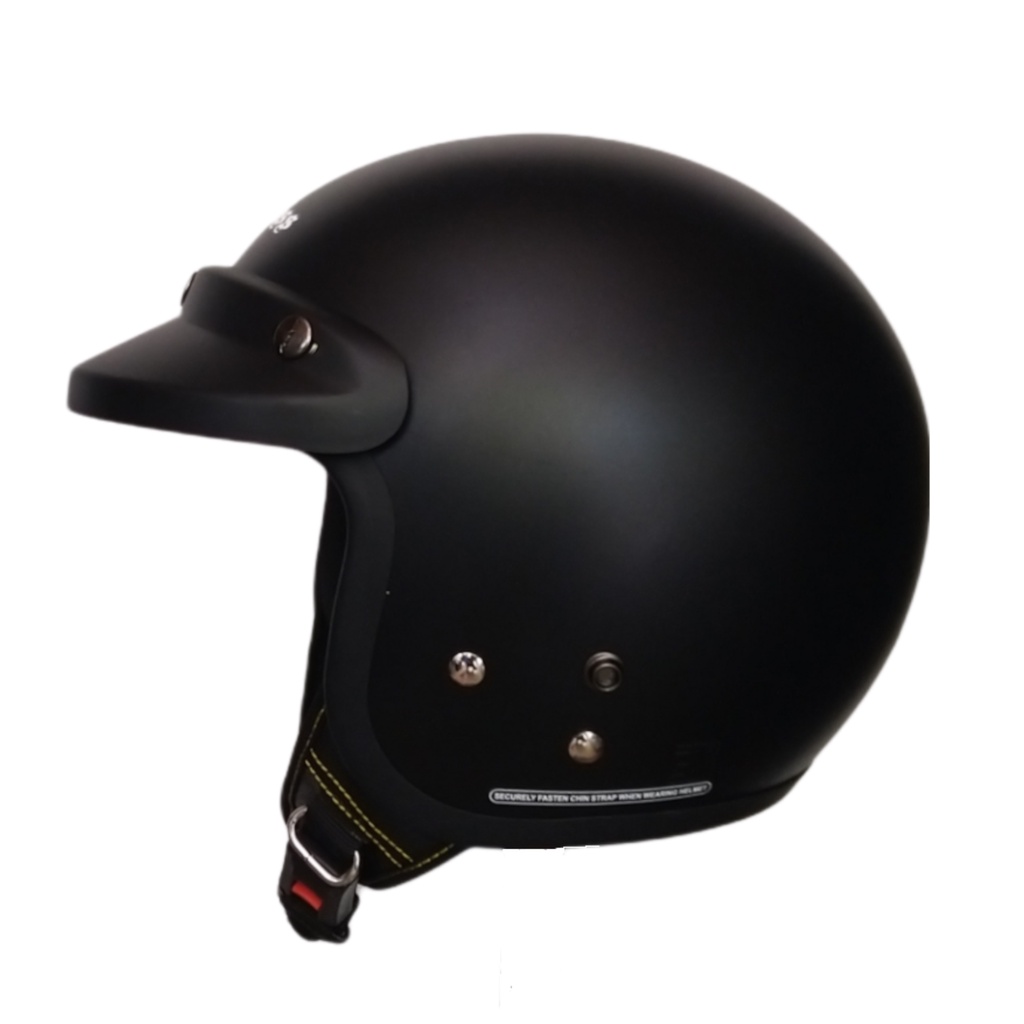 Helm Cargloss CF Retro Warna Black Doff (Hitam doff) Original