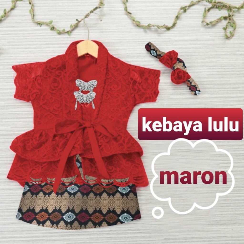 [RXFK] Dress Anak / Baju Kebaya Lucu / Pakaian Anak Perempuan / Fashion Anak / Dres