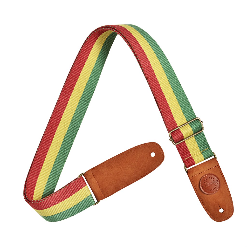 Amumu CO02W-RG Strap Gitar motif Jamaica Rasta Reggae