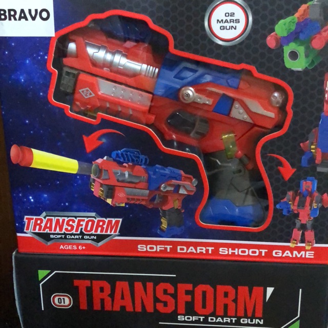 NERF SOFT DART GUN TRANSFORMER ROBOT