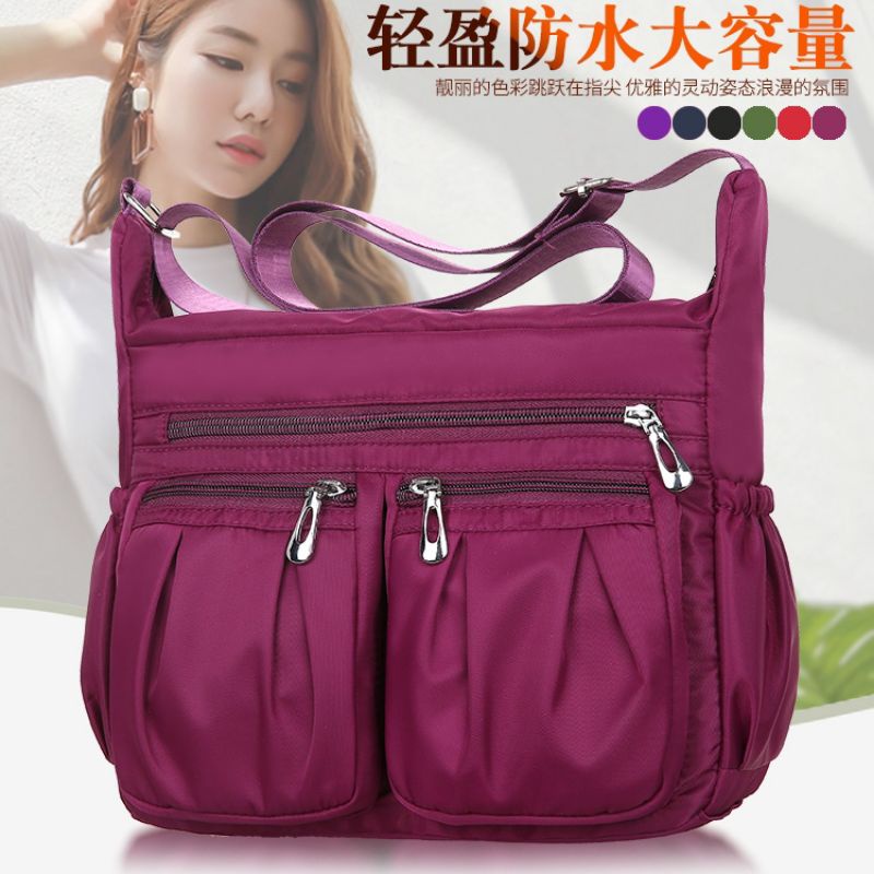 Tas Selempang Wanita Import Bahan Parasut TS303 / Tas Import Wanita