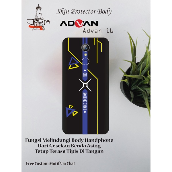 ✵ BayarDitempat Dapat 2pcs Garskin HP Advan I6 Motif Game Free Custom Motif Free Custom ✦
