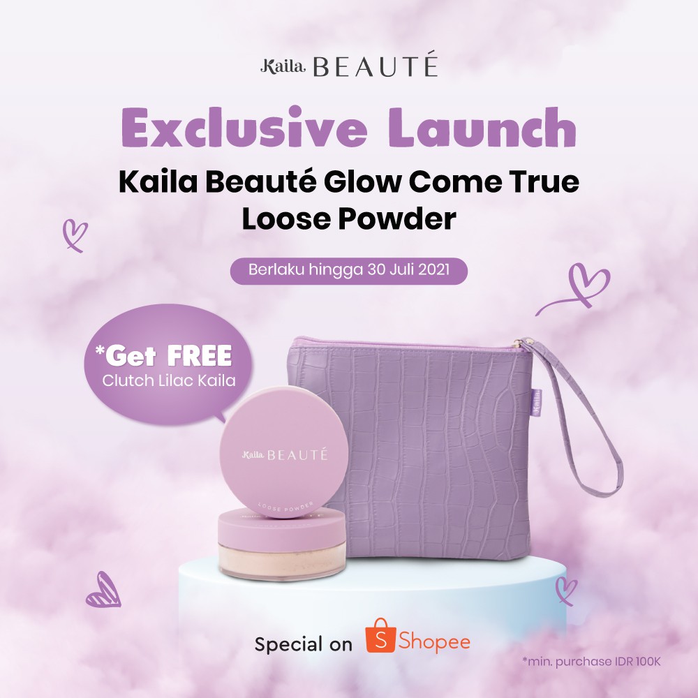 ★ BB ★ KAILA Beauté Glow Come True Loose Powder - Bedak Tabur - 15gr