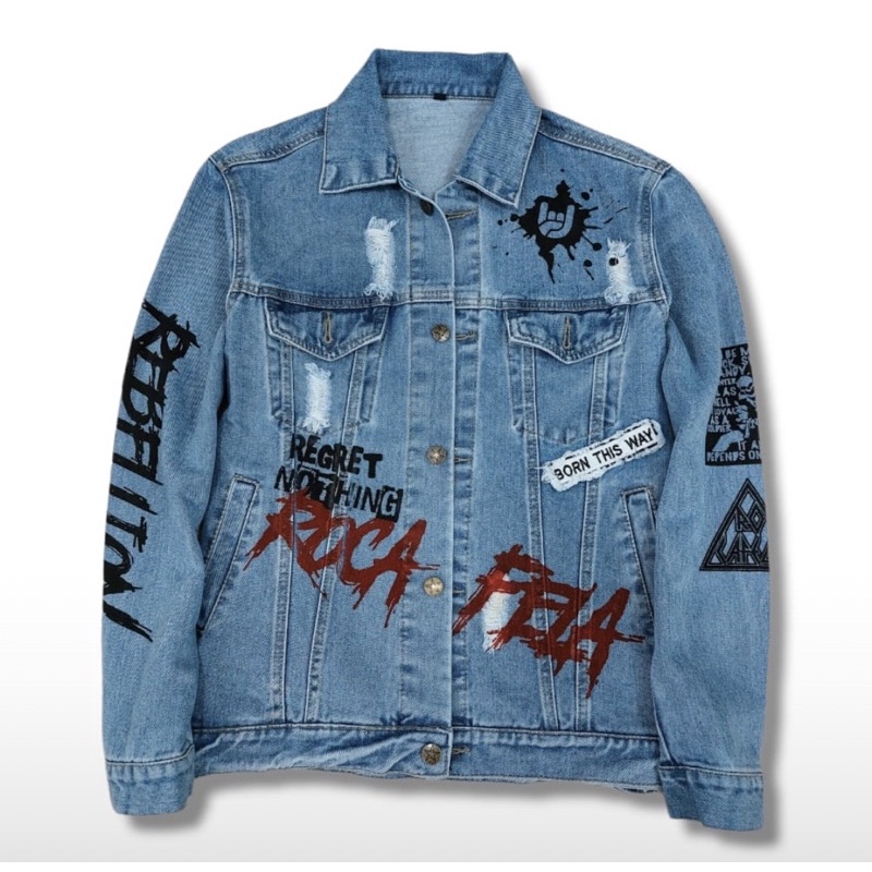 jaket jeans pria terbaru size L distro