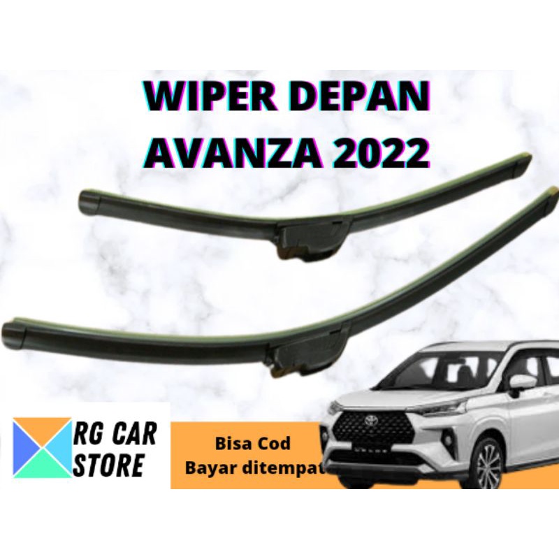 WIPER AVANZA 2022 FRAMELESS ISI 2PCS BERKUALITAS TINGGI DIJAMIN PNP