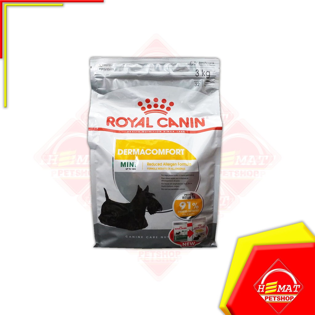 Makanan Anjing Royal Canin Mini Dermacomfort 3 Kg